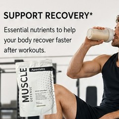 NEW ! Apex Labs Muscle Defense Dietary Supplement, Vanilla – 8.57 oz
