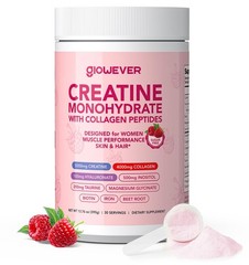 GlowEver Creatine for Women | 5g 13.76 Ounce (Pack of 1), Pink