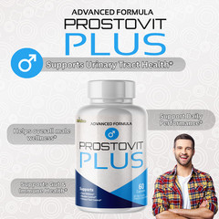 Prostovit Plus- Prostate Support- 3 Bottles- 180 Capsules