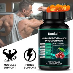 HIGH-PERFORMANCE PRE-WORKOUT BLACK CHERRY extract Capsules-muscle energy build