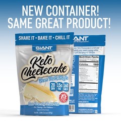 Giant Sports Keto Cheesecake Shake Mix – Delicious 16.64 Ounce (Pack of 1)