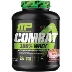 MusclePharm Combat 100% Whey Protein Powder – 5 lb, 70 Servings, Strawberry