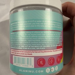 Alani Nu Pre Workout Powder Cherry Twist Sugar Free 200mg 3 Containers New