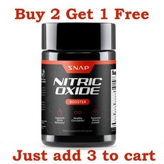 SNAP Nitric Oxide Booster 1500mg L-Arginine L-Citrulline Clean Label Certified