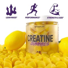 FINAFLEX Creatine Gummies 120 Gummies Lemon Burst Flavor Promotes Muscular…