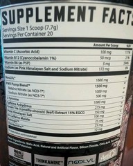 Karma Klout Pre-Workout Artic Cherry 🍒 20 Servs Nootropic Energy Focus Perform