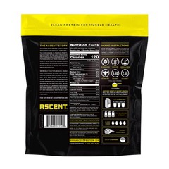 ASCENT WHEY PROTEIN VANILLA, 4.25 LBS