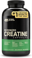 Optimum Nutrition Micronized Creatine Monohydrate Capsules 200 Caps Exp 05/2028