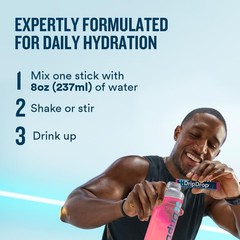 DripDrop Hydration Packets Bold Variety Pack Single Serve Electrolytes Powd…
