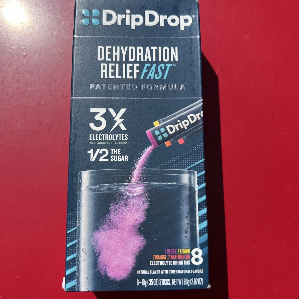 NEW DripDrop Dehydration Relief Fast Bold Variety Electrolyte Drink Mix 01/2027+