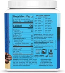 Sunwarrior Warrior Blend Organic Vegan Plant Protein Powder with BCAAs, 13.2 oz