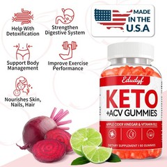 EDUDYF Keto ACV Gummies – 60 Count Gluten-Free, 60 (Pack of 1)