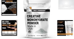 Creatine Monohydrate 100 Servings Unflavored Micronized Powder 5g Scoop Included