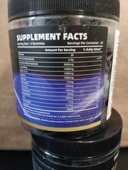 2X happyummmm creatine Monohydrate gummies 120 Gummies Grape Flavor