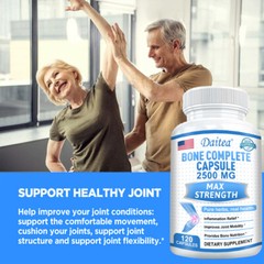 Calcium Magnesium Zinc Chondroitin Turmeric and MSM -Bone and Joint Support Caps