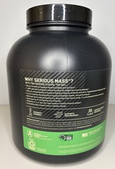 Optimum Nutrition Serious Mass Gainer Protein Powder, Vanilla 6lbs, Ex. 2/2028