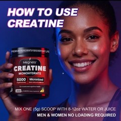 Creatine Monohydrate Powder 🍍 Flavor Sugar Free 2 Month Supply !
