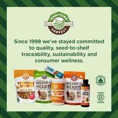 Manitoba Harvest Organic Hemp Hearts Protein Supplement Powder 12 Ounce