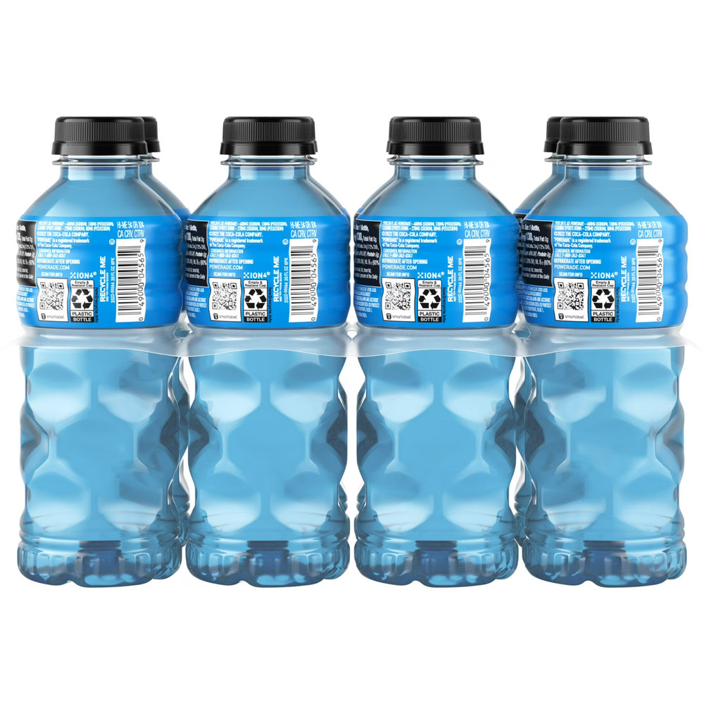 POWERADE Mountain Berry Blast Electrolyte Sports Drink Bottles, 20 fl oz, 8 Pack
