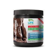 100% Pure MICRONIZED CREATINE 300G 60 SERVINGS creatine supplement 1 Can