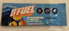 G Fuel Hydration + Focus Peach Paradise White Peach 18 Stick Packs Exp 3/28
