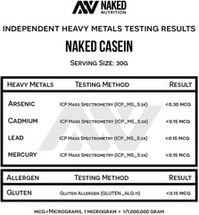 NAKED Casein – 1Lb Micellar Casein Protein – Bulk, Zero Carb, Gmo-Free, Gluten F