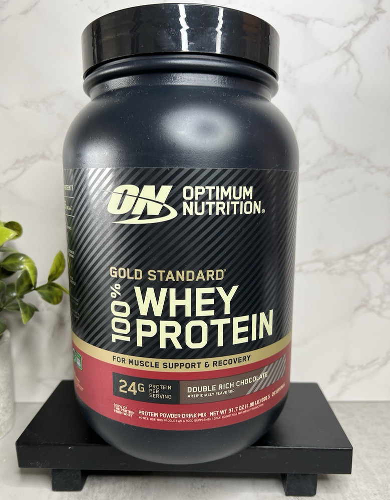 Optimum Nutrition Gold Standard Whey Double Rich Choc 31.7oz Exp 05/27
