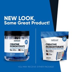 Nutricost Creatine Monohydrate Powder Variety Stickpack (5 Flavors, 20 Servings)