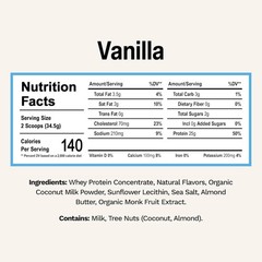 Rise Grass-Fed Whey Protein Vanilla – 25g Protein, No Artificial Ingredients, 2.