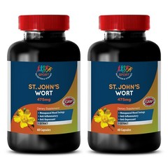 Mood Enhancement – ST. JOHN’S WORT EXTRACT – Pure Ingredients – 2 Bot 120 Ct