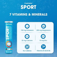 nutrazul Sports Effervescent Tablets, Electrolytes & 7 Vitamins & Minerals,…