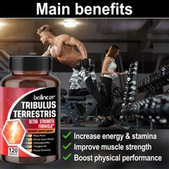 TRIBULUS TERRESTRIS ULTRA STRENGTH caps*Increase energy&stamina,muscle strength