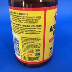 Bragg Organic Raw Apple Cider Vinegar 90 Capsules