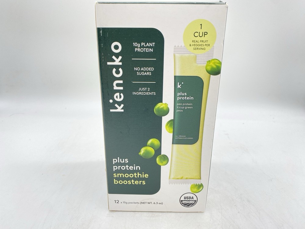 kencko ADD-ON Plus Protein Powder Smoothie Booster 12 Single Protein Packets