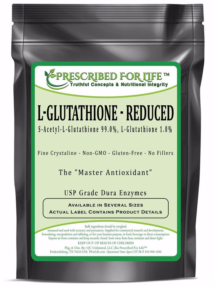 Glutathione (L) – Tripeptide of Amino Acids Glycine, Glutamine & Cysteine,