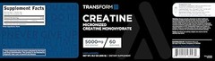 Creatine Monohydrate Powder 5000mg Per Serving Unflavored 60 Servings Mix in
