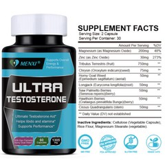 #1 Testosterone Booster, Male Enhancement Muscle Strength & Growth Boost Energy