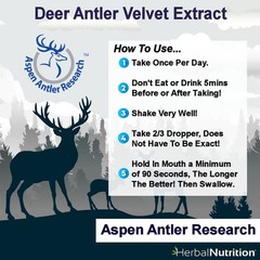 Deer Antler Velvet Extract IGF-1 Titanium 100mg 100% American Antler Velvet!