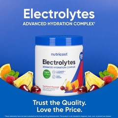 Nutricost Electrolyte Complex Powder (120 Servings, 1.04 Pound (Pack of 1)