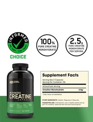 Optimum Nutrition 100% Pure Micronized Creatine Monohydrate 2500mg 300 Capsules