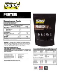 Ryno Power Premium Whey Protein Powder – Chocolate, 20 Servings (2 lbs.)
