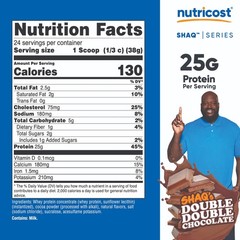 Nutricost Whey Protein Concentrate Powder (Shaq’s Double Double Chocolate) 2LBS