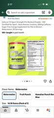 C4 Sport Strength, Pre-Workout, Watermelon, 14.2 oz : 01/2026