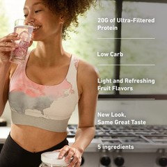 Isopure Clear Low Carb 100% Whey Protein Isolate Powder, Citrus Lemonade