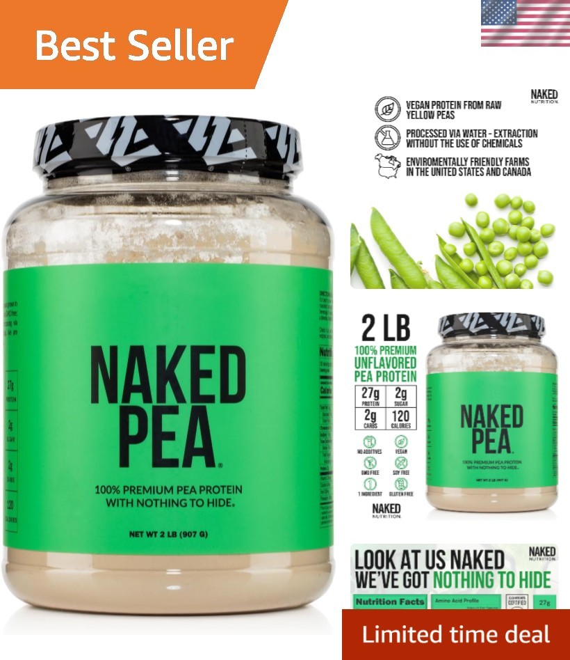 2LB Gluten-Free and Dairy-Free Pea Protein Powder – Muscle Growth Support