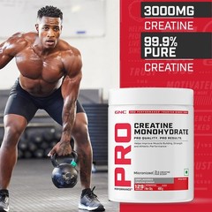 GNC Pro Performance Micronized Creatine Monohydrate + Free Shilajit| 400g & 10gm