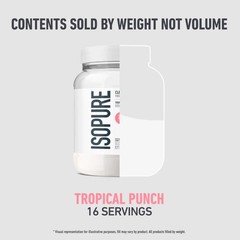 Isopure Clear Low Carb 100% Whey Protein Isolate Powder, Citrus Lemonade