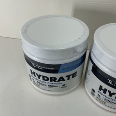 2x Transparent Labs Hydrate Electrolyte Formula Peach Mango 0.69 lbs- 40 Serv