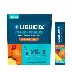 Liquid I.V. Hydration Multiplier – Tropical Punch Electrolyte Powder Drink Mix