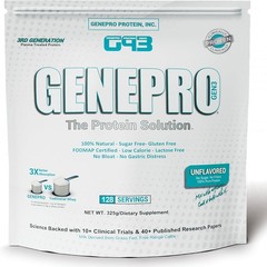 GENEPRO 3rd Gen Unflavored Whey Protein Isolate – 128 serving